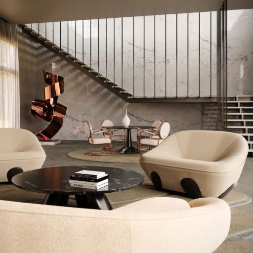 soft hues seating for seductive modern home