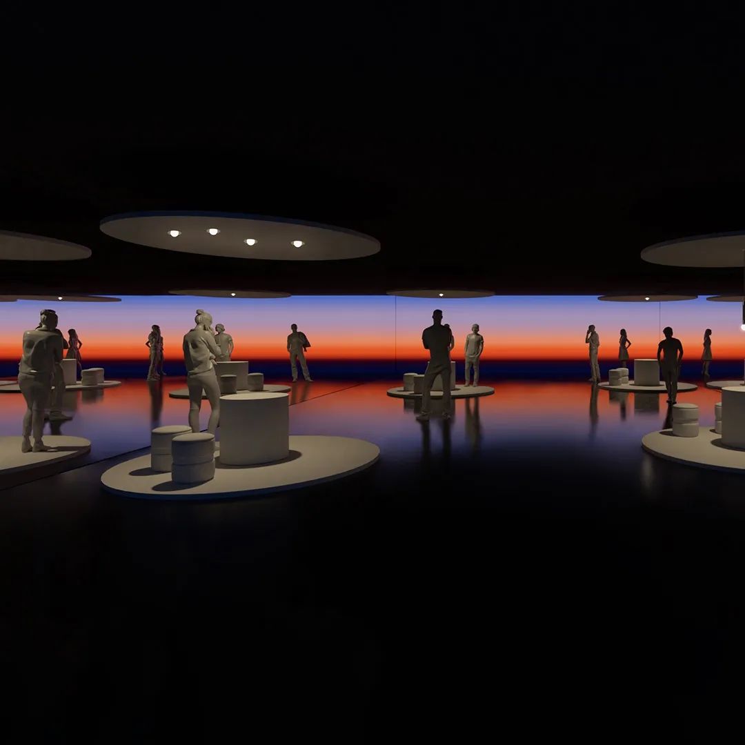 Occhio's "New Horizons" exhibition, "an immersive installation into the future of light"