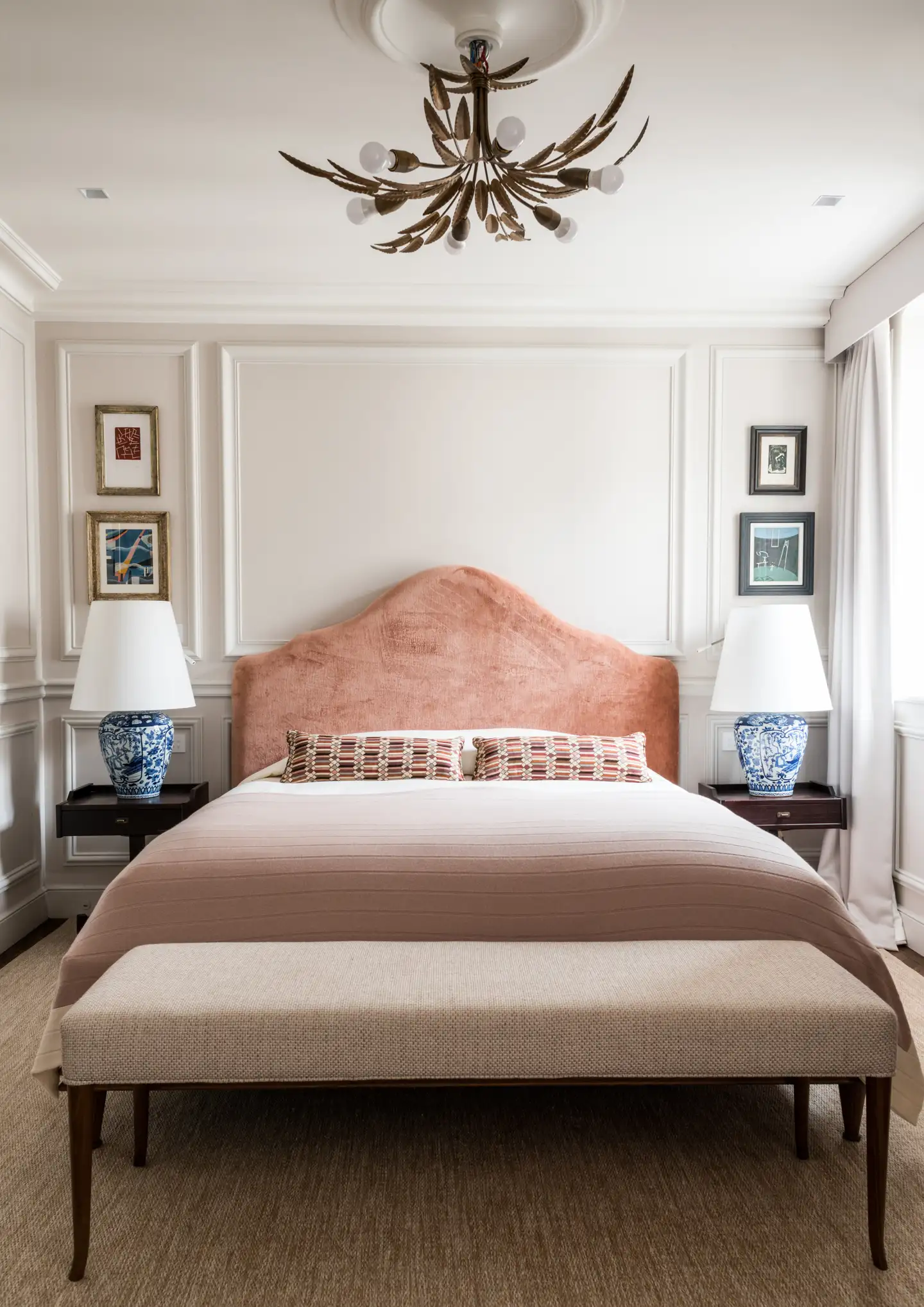 Pink modern bed