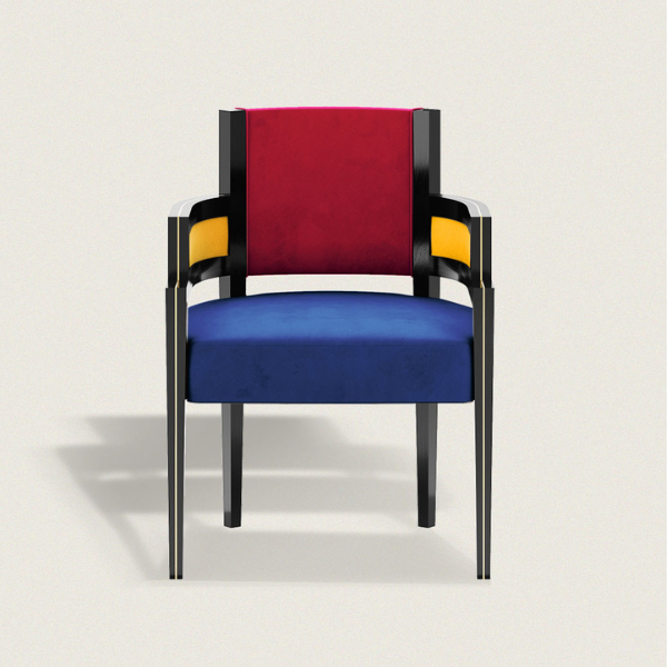 dining chair pina mondrian colors