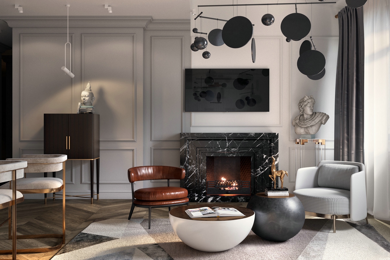russian inspired living room design56