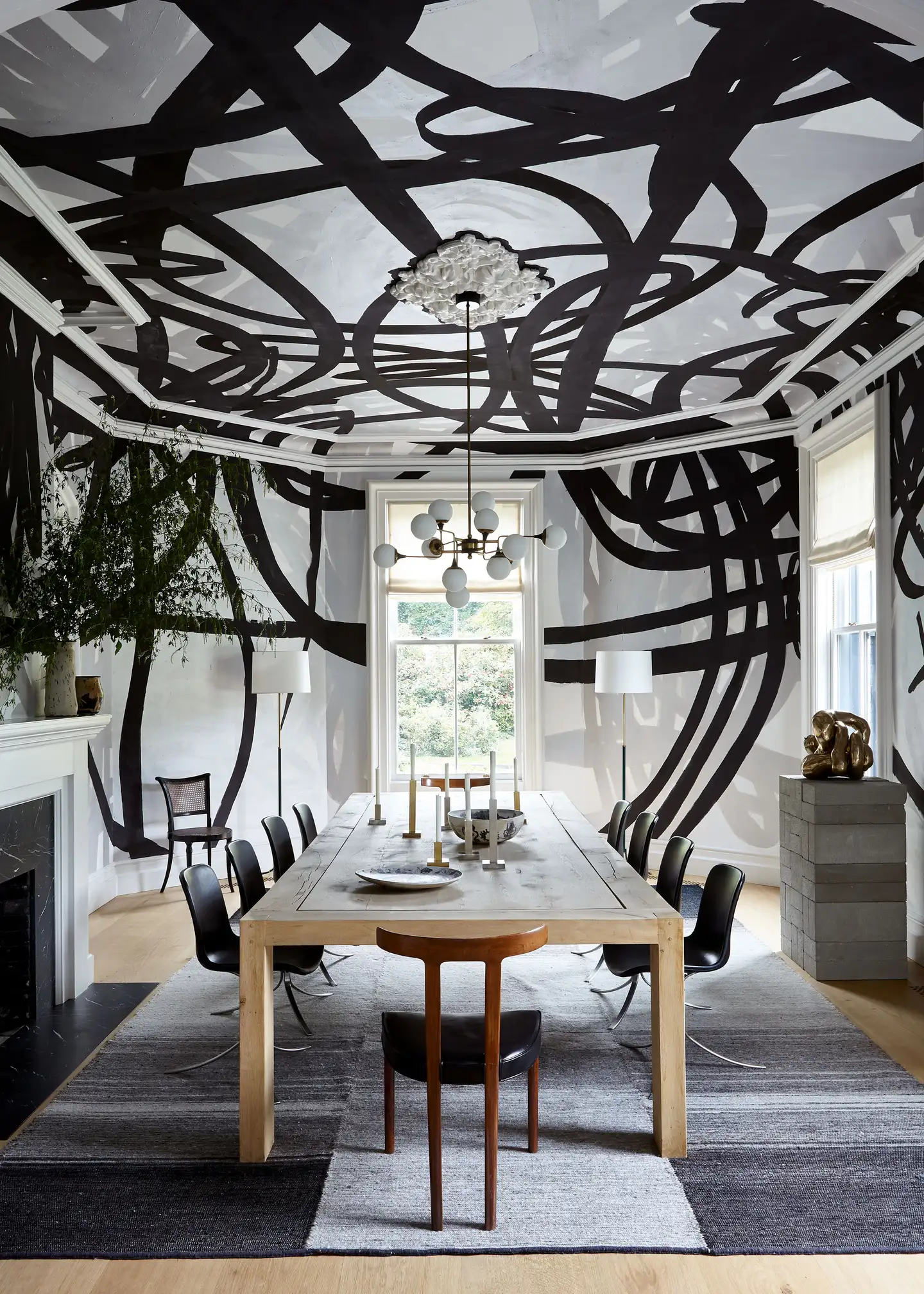 maximalist dining room by sara story design
