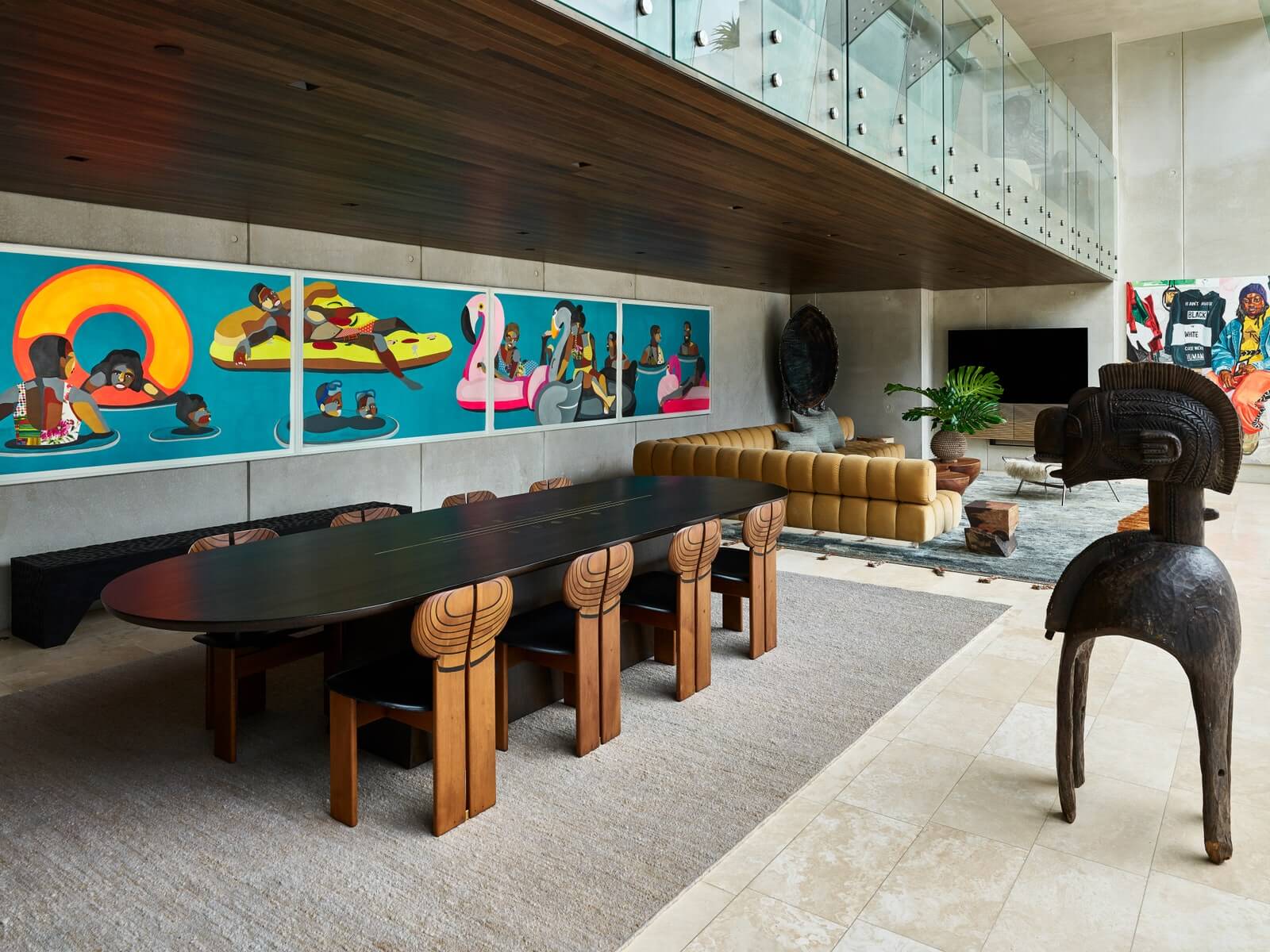 Alicia Keys home in San Diego with Black Artists artworks