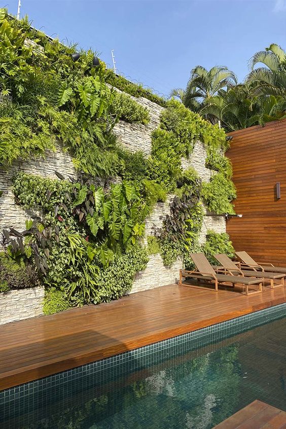 vertical garden in a luxury design